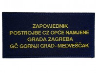 ZAPOVJEDNIK POSTROJBE CZ OPĆE NAMJENE GRADA ZAGREBA   GČ GORNJI GRAD MEDVEŠČAK